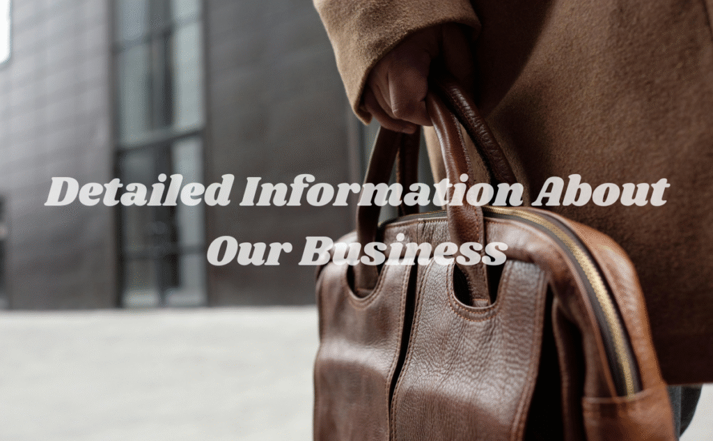 Detailed Information About Our Business blog banner