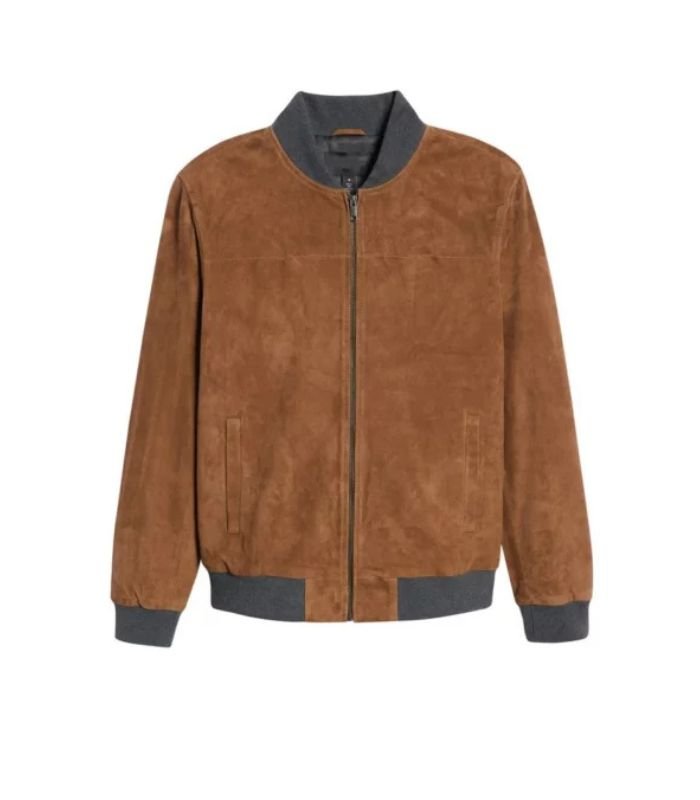 Men Suede Leather Jacket 1