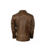 Men’s Brown Biker Leather Jacket 02