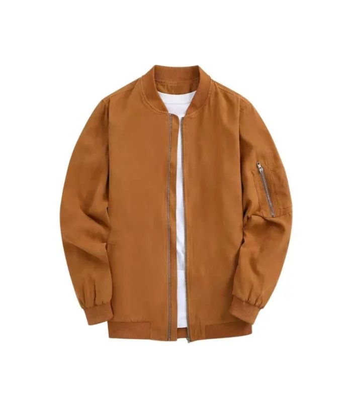 Varsity Suede bomber Jacket 1