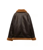 Women Biker Shearling Premium Leather Jacket 2