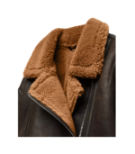 Women Biker Shearling Premium Leather Jacket 3