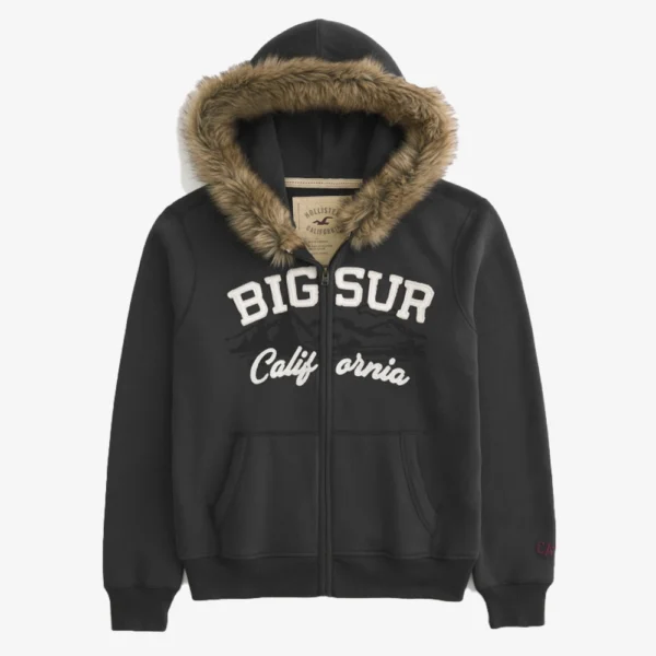 Faux Fur Trim Big Sur Hoodie 1