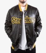 Starter Pittsburgh Steelers Black Jacket1