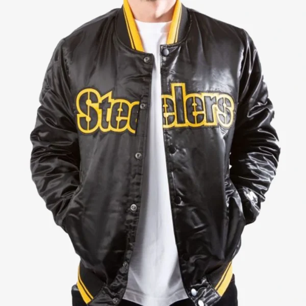 Starter Pittsburgh Steelers Black Jacket1