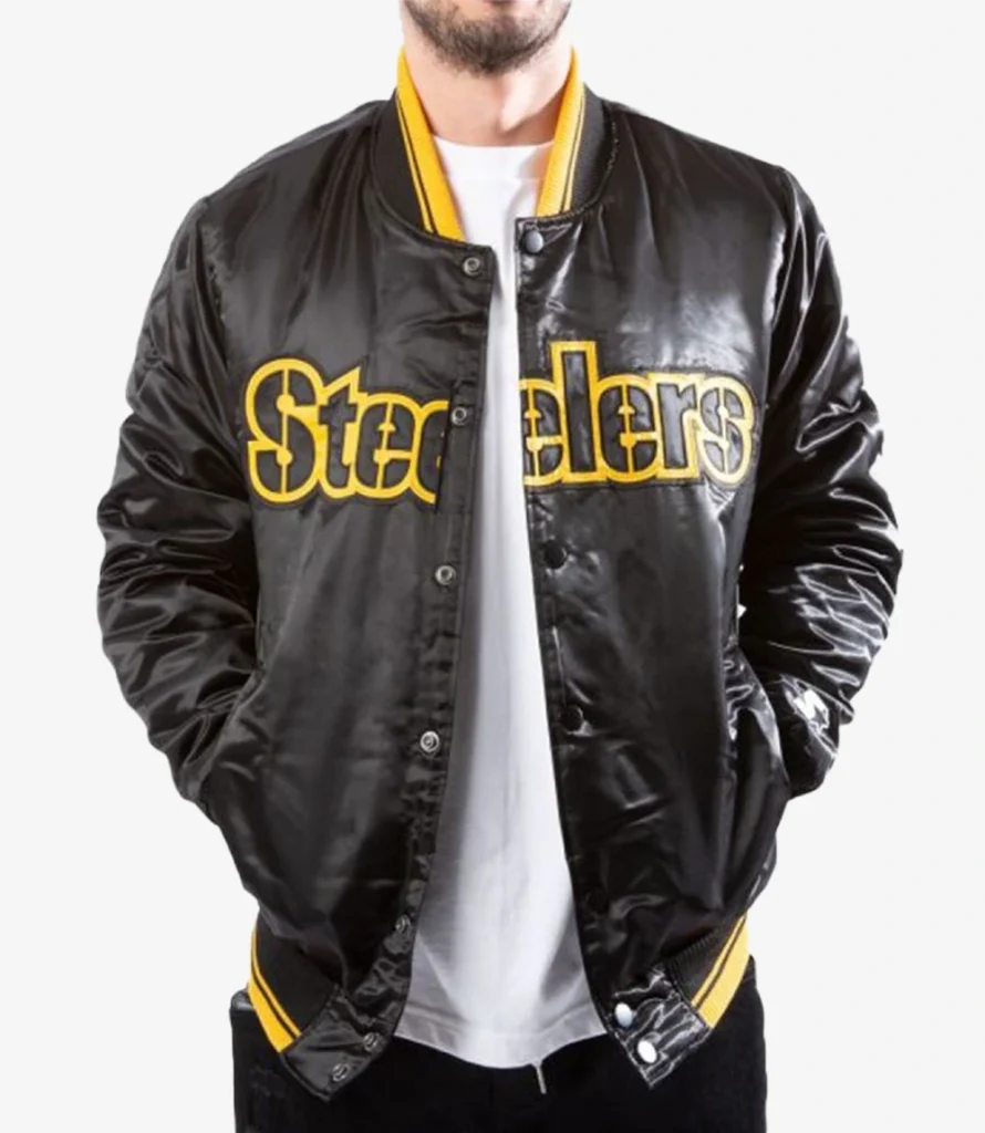 Starter Pittsburgh Steelers Black Jacket1