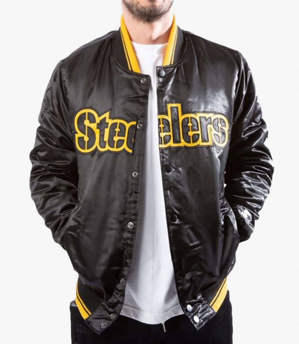 Starter Pittsburgh Steelers Black Jacket1