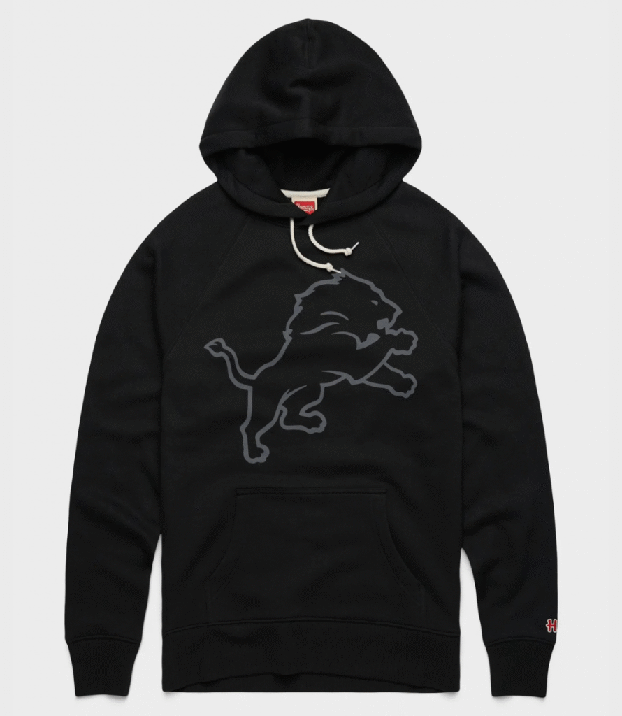 Homage Detroit Lions 2026 Blackout Hoodie 1