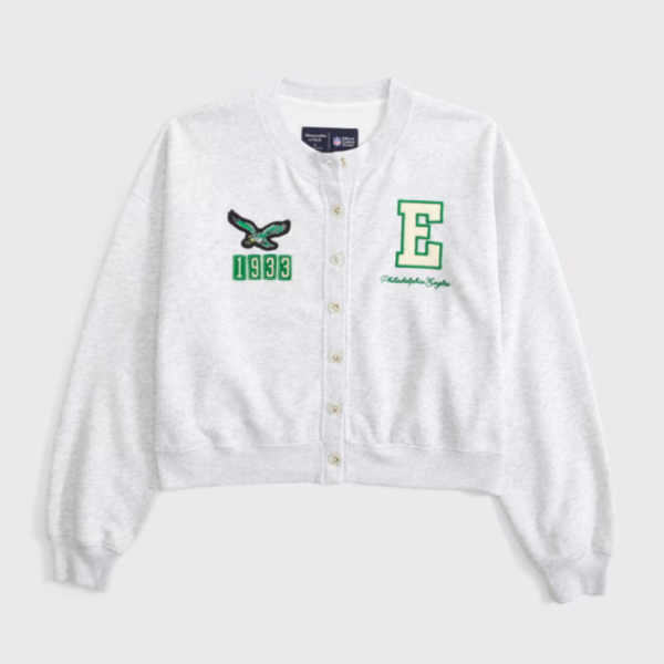 Philadelphia Eagles Sunday Shrunken Cardigan 1