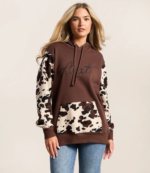 Ariat Cow Print Hoodie 1