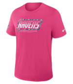 Baltimore Ravens 2026 Pink Crucial Catch T-Shirt 4