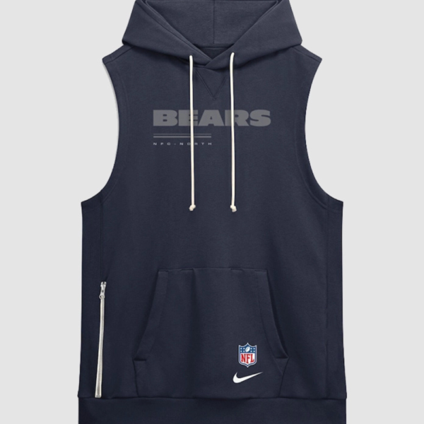 Chicago Bears 2026 Sideline Sleeveless Hoodie