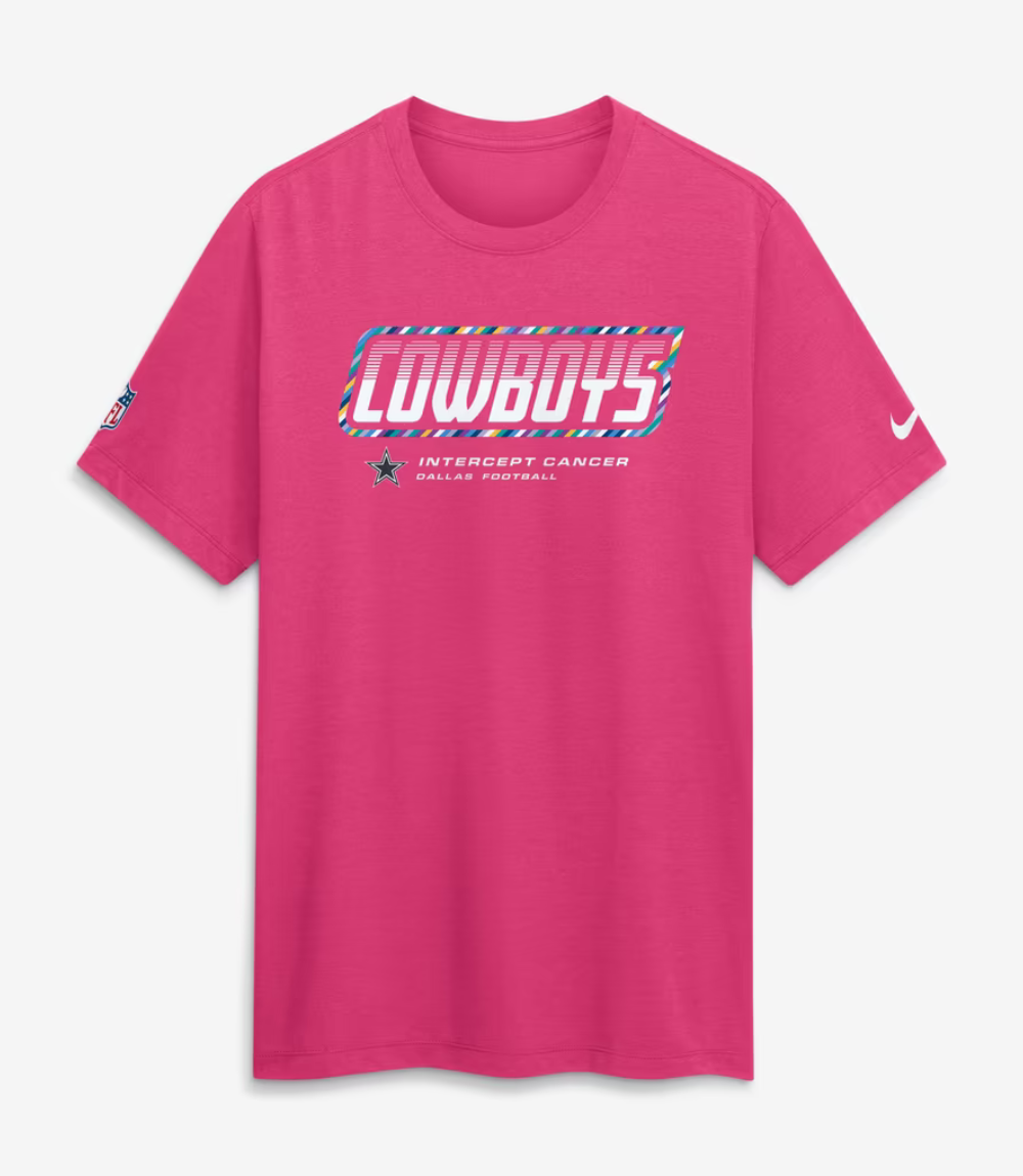 Dallas Cowboys 2026 Pink Crucial Catch T-Shirt 1 Dallas Cowboys 2026 Pink Crucial Catch T-Shirt 1