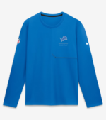 Detroit Lions 2026 Blue Sideline Coach Long-Sleeve T-Shirt 1