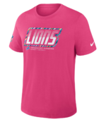 Detroit Lions 2026 Pink Crucial Catch T-Shirt 3