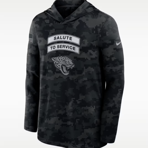 Jaguars 2026 Salute to Service Hooded Long Sleeve T-Shirt 1 (1)