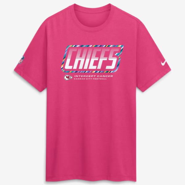 Kansas City Chiefs 2026 Pink Crucial Catch T-Shirt 1
