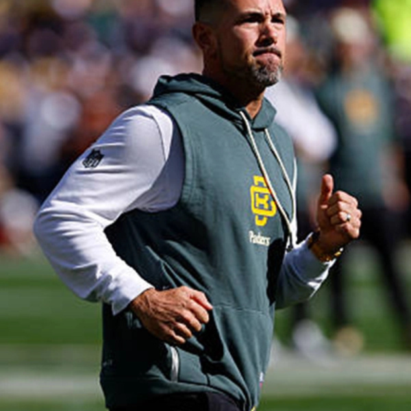 Matt LaFleur 2026 Packers Nike Rivalries Sideline Sleeveless Hoodie