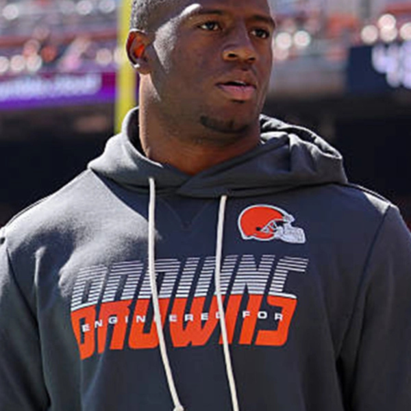 Nick Chubb 2026 Browns Sideline Hoodie 1