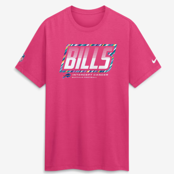 Nike Buffalo Bills 2026 Pink Crucial Catch Dri-FIT Tri-Blend T-Shirt 3