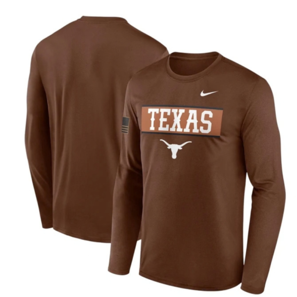 Texas Longhorns 2026 Military Long Sleeve T-Shirt 3