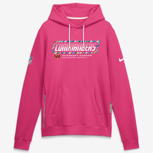 Washington Commanders 2026 Pink Crucial Catch Hoodie 1